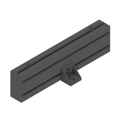 66B-4590-350 MODULAR SOLUTIONS ELITE CABLE MANAGEMENT CABLE TRAY SUPPORT 45X90 X 350 FLAT MATTE BLACK